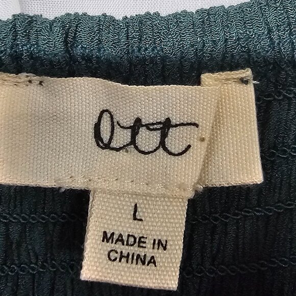 Ott Sage Green Maxi Dress Coquette Boho Cottagecore Prairie L - Picture 9 of 11